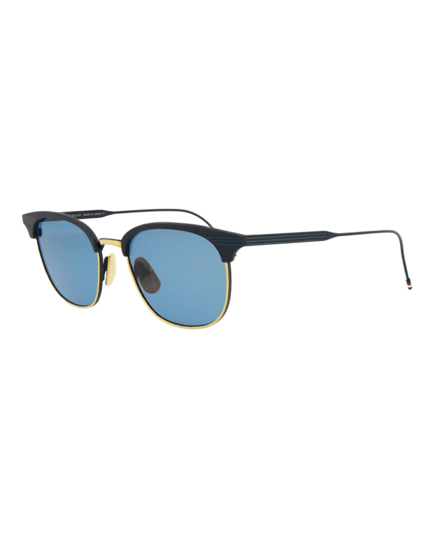 Thom Browne Square-Frame Metal Sunglasses