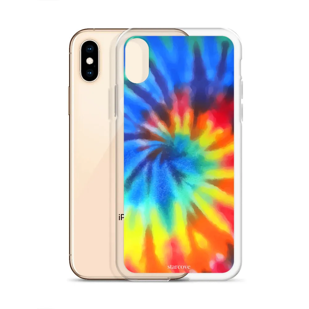 Tie Dye iPhone 15 14 13 Pro Max Case, Rainbow Cute Blue Red Cell Phone Gift Colorful iPhone 12 11 Mini SE XS XR X 7 8