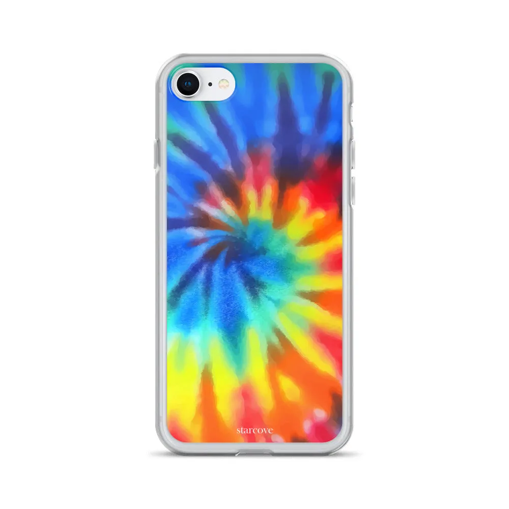 Tie Dye iPhone 15 14 13 Pro Max Case, Rainbow Cute Blue Red Cell Phone Gift Colorful iPhone 12 11 Mini SE XS XR X 7 8