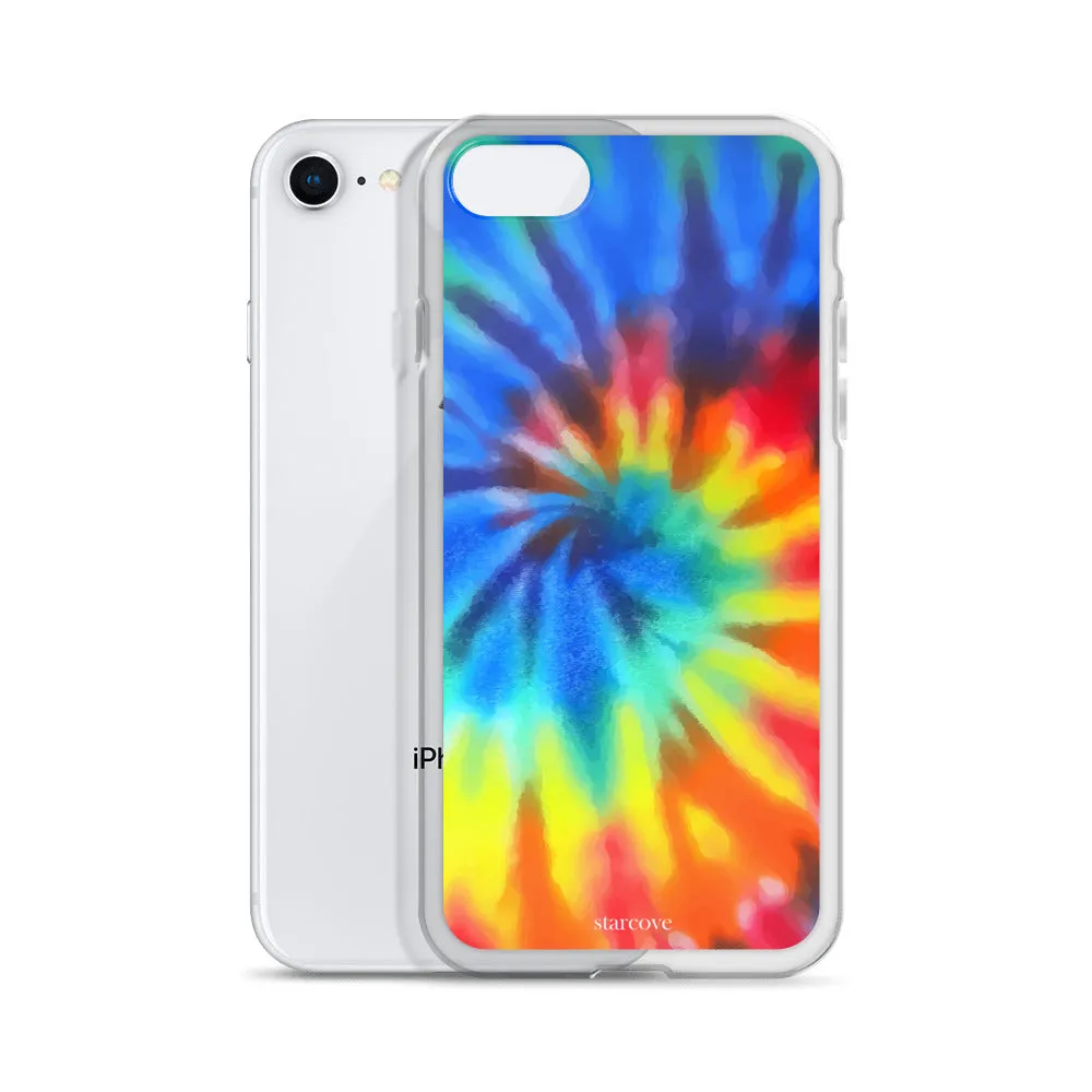 Tie Dye iPhone 15 14 13 Pro Max Case, Rainbow Cute Blue Red Cell Phone Gift Colorful iPhone 12 11 Mini SE XS XR X 7 8