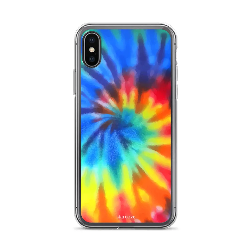 Tie Dye iPhone 15 14 13 Pro Max Case, Rainbow Cute Blue Red Cell Phone Gift Colorful iPhone 12 11 Mini SE XS XR X 7 8