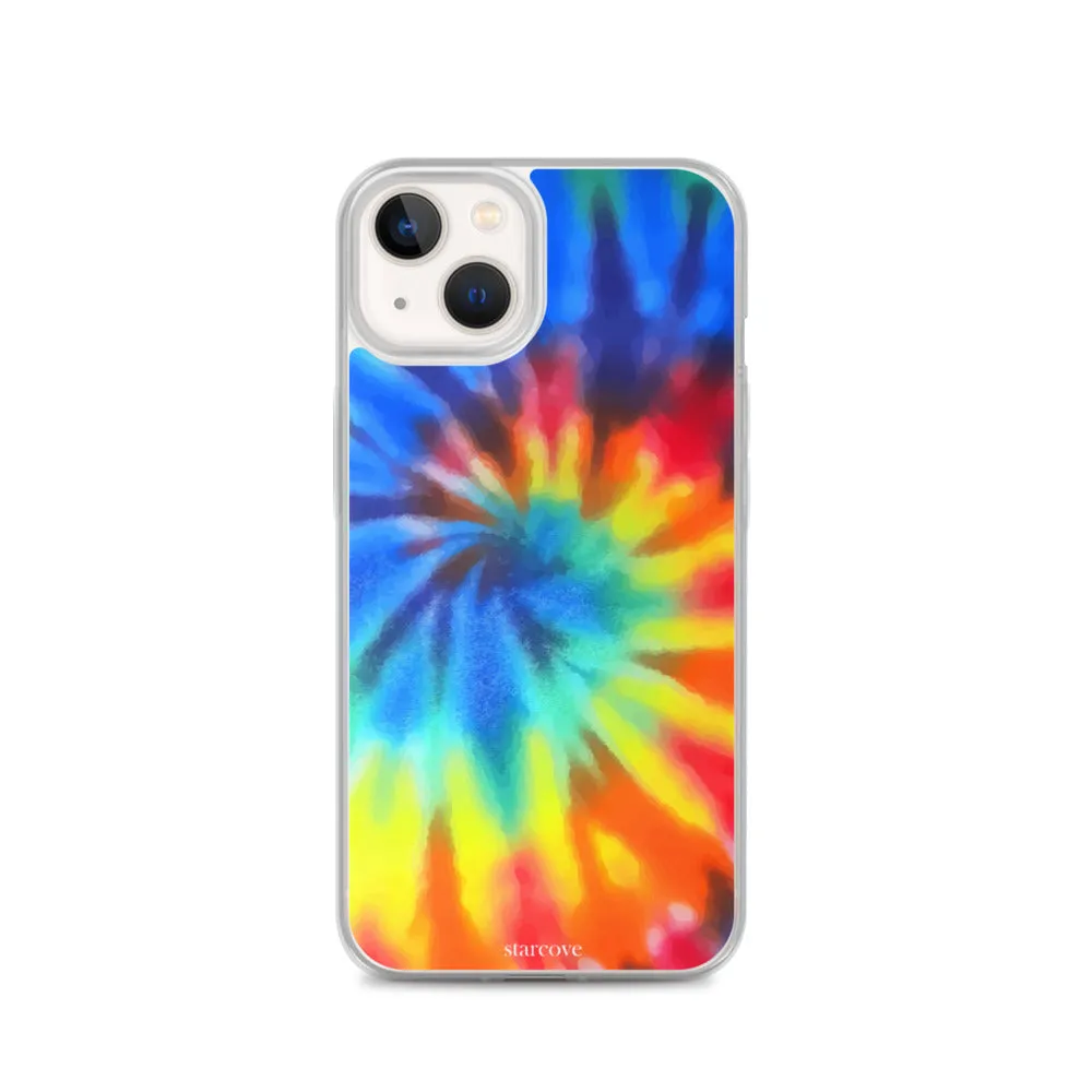 Tie Dye iPhone 15 14 13 Pro Max Case, Rainbow Cute Blue Red Cell Phone Gift Colorful iPhone 12 11 Mini SE XS XR X 7 8