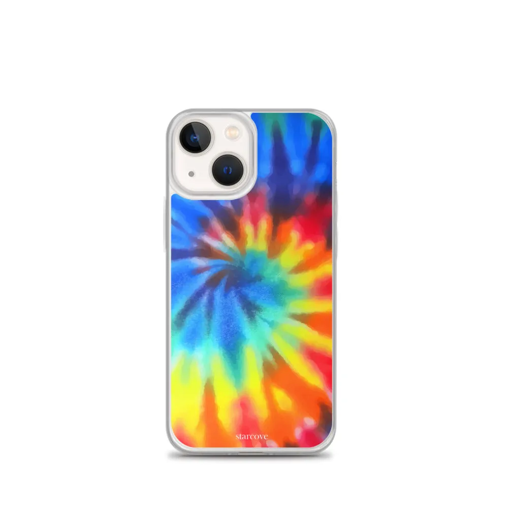 Tie Dye iPhone 15 14 13 Pro Max Case, Rainbow Cute Blue Red Cell Phone Gift Colorful iPhone 12 11 Mini SE XS XR X 7 8