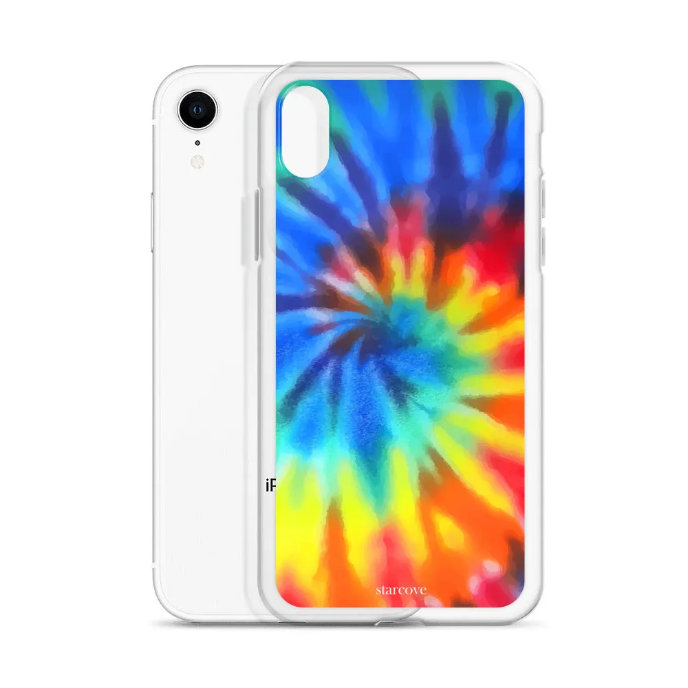 Tie Dye iPhone 15 14 13 Pro Max Case, Rainbow Cute Blue Red Cell Phone Gift Colorful iPhone 12 11 Mini SE XS XR X 7 8