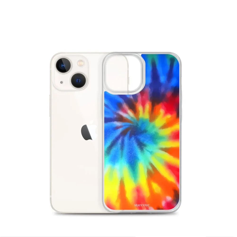 Tie Dye iPhone 15 14 13 Pro Max Case, Rainbow Cute Blue Red Cell Phone Gift Colorful iPhone 12 11 Mini SE XS XR X 7 8