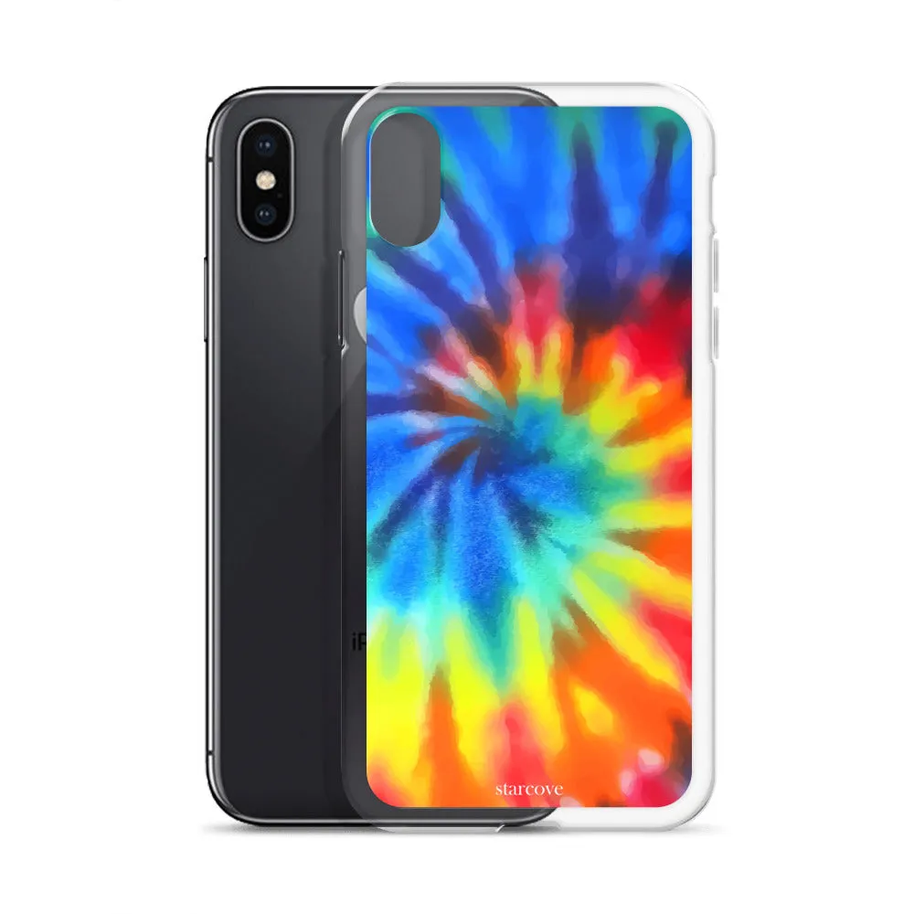 Tie Dye iPhone 15 14 13 Pro Max Case, Rainbow Cute Blue Red Cell Phone Gift Colorful iPhone 12 11 Mini SE XS XR X 7 8