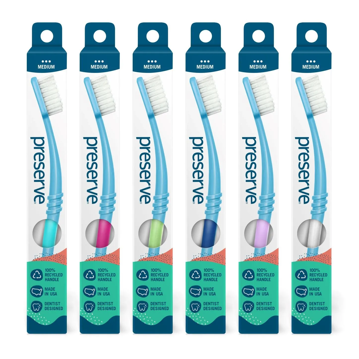 Toothbrush in Paperboard Package | 6-pack