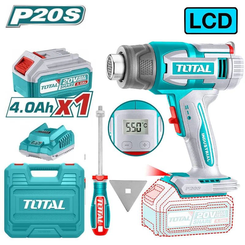 Total Cordless heat gun 20V TBLI20035