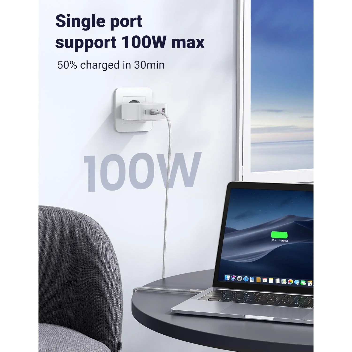 UGREEN 4 Port GaN PD Home Charger - 100W - 337