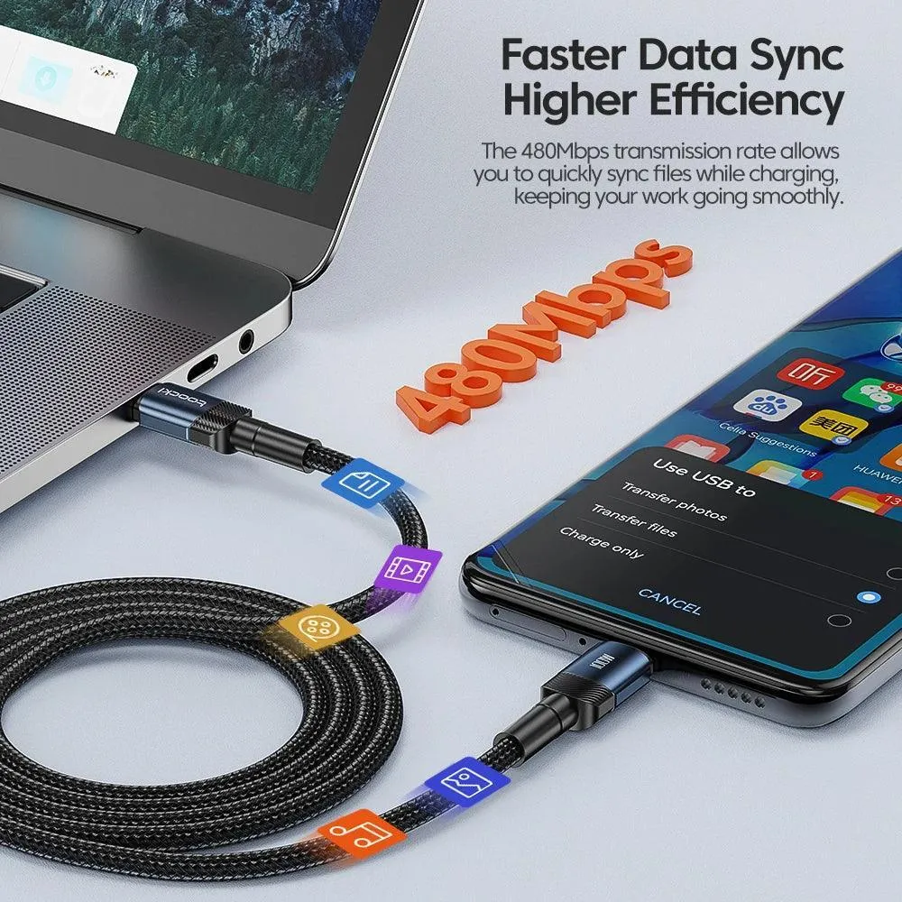 USB-C Fast Charging Cable: Ultimate Charger for Macbook, Samsung, Xiaomi