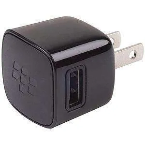 USB Power Plug Charger Adapter - Black - pack of 2