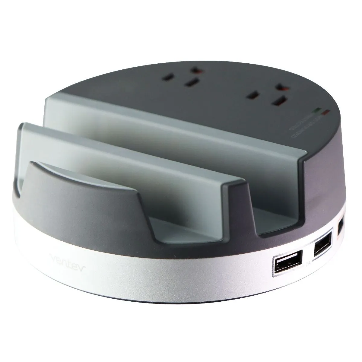 Ventev s500 Series Desktop Charging Hub with 3 Ports and 2 Outlets