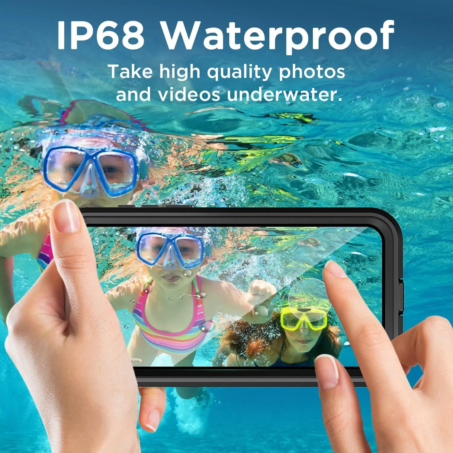 Waterproof Case for Samsung Galaxy S24(6.1") with Mag Safe Snowproof,Dustproof and Shockproof,IP68 Certified Full Body Protection Fully Sealed Underwater Cover for Samsung Galaxy S24 6.1"