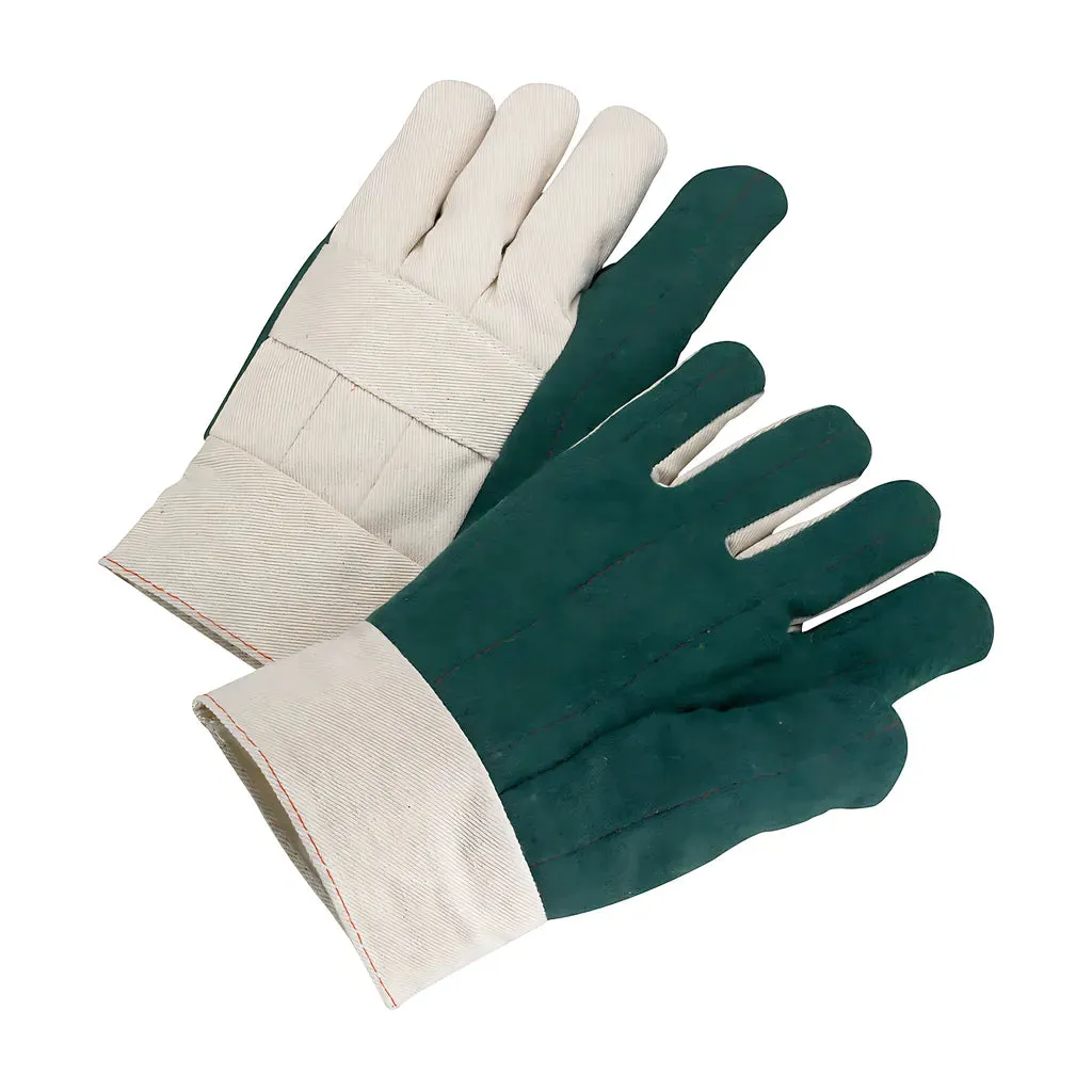 West Chester 7924GR Regular Weight Hot Mill Glove with Band Top Cuff and Cotton/Polyester Shell