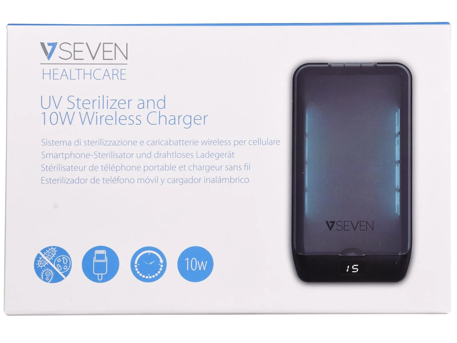 Wireless Charger with UV Sanitizer Box - 10/20/30 Pack