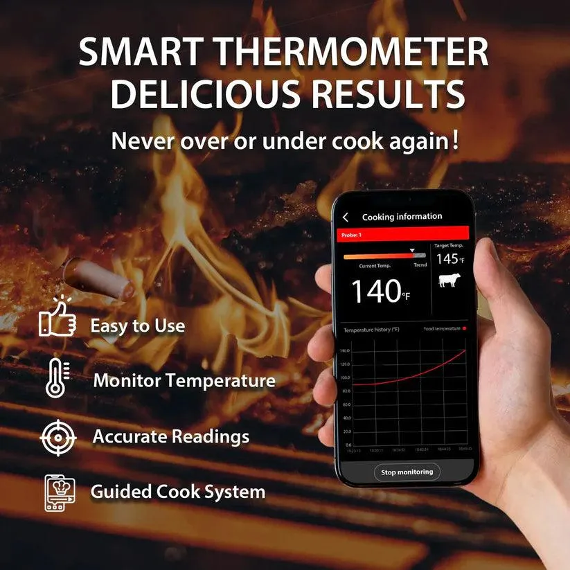 Wireless Meat Thermometer Bluetooth | Cooking, Baking & Grilling