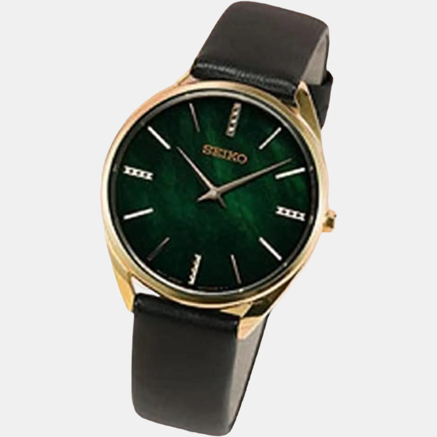 Women's Green Analog Leather Watch SWR068P1