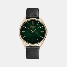 Women's Green Analog Leather Watch SWR068P1