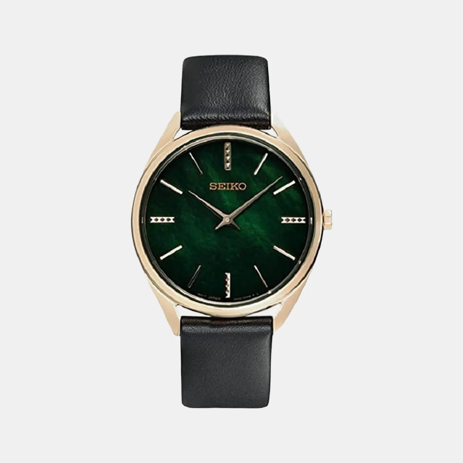 Women's Green Analog Leather Watch SWR068P1