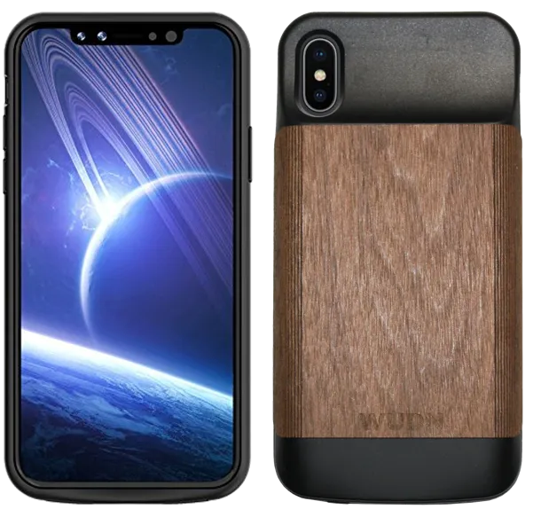 Wooden iPhone X & Xs, Battery Charging Case