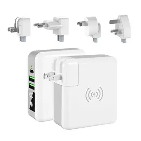 World Wide Multi-Power Gizmo With Wireless Charger And Stored Power