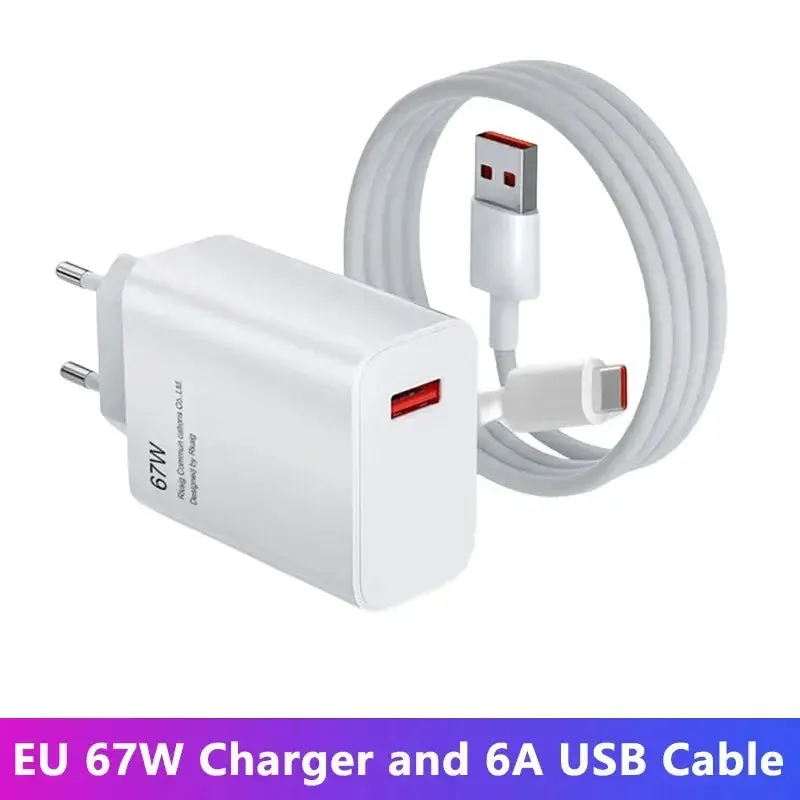 Xiaomi Original 67W USB Super Fast Charger – Power Adapter for Mi & POCO