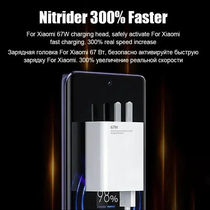 Xiaomi Original 67W USB Super Fast Charger – Power Adapter for Mi & POCO