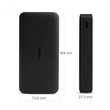 Xiaomi Power Bank 20000Mah Redmi 18W Fast Charge  Black Vxn4304gl