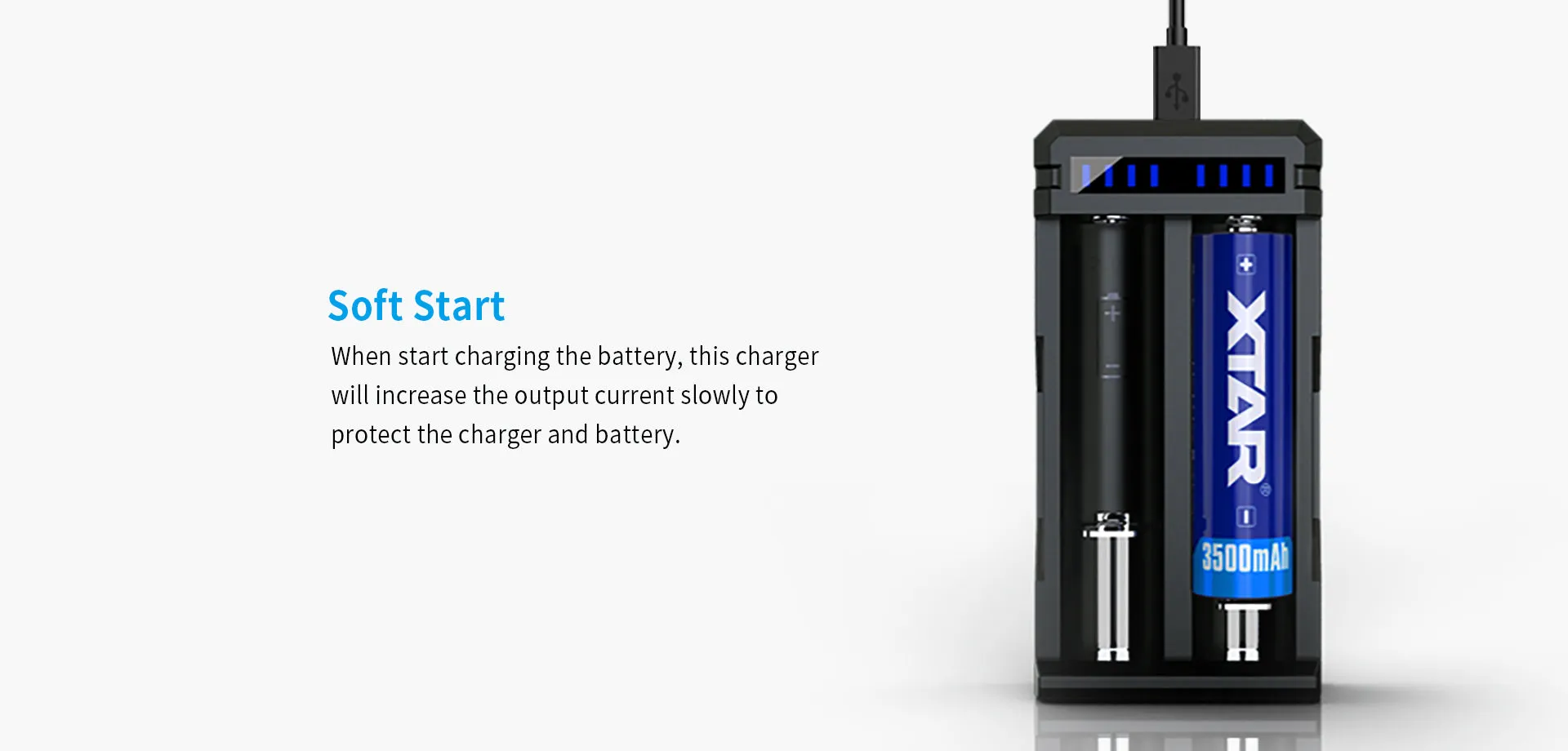 XTAR SC2 3A QC3.0 Fast Lithium-Ion Battery Charger